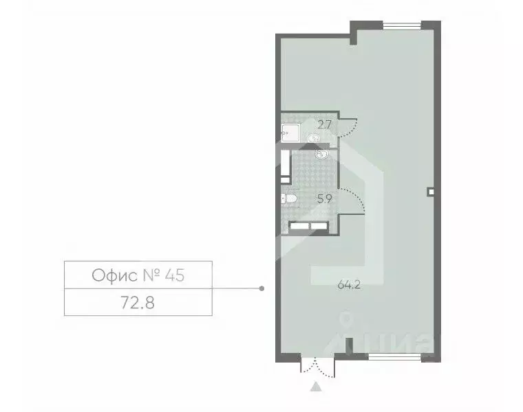 Помещение свободного назначения в Москва Производственная ул., 17 (73 ... - Фото 2