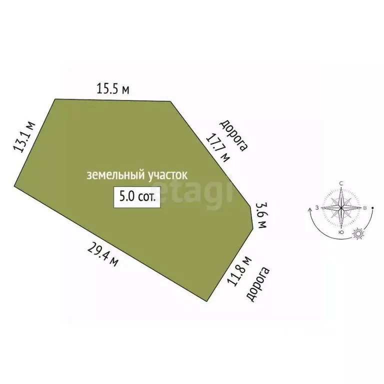 Участок в Севастополь ул. Курчатова, 19/7 (4.95 сот.) - Фото 2