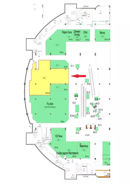 Торговая площадь в Башкортостан, Уфа Комсомольская ул., 112 (276 м) - Фото 2