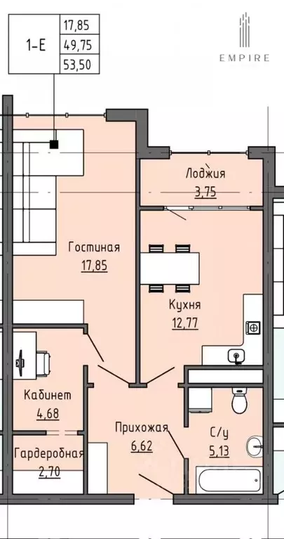 2-к кв. Чеченская республика, Грозный Гаражная ул., 10А (53.0 м) - Фото 0