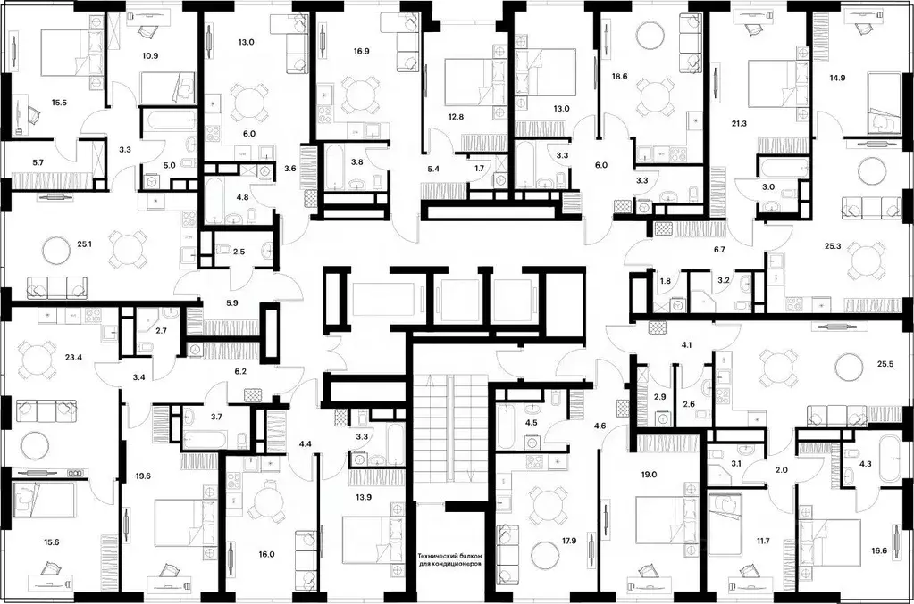 2-к кв. Москва Алиа жилой комплекс (73.9 м) - Фото 1