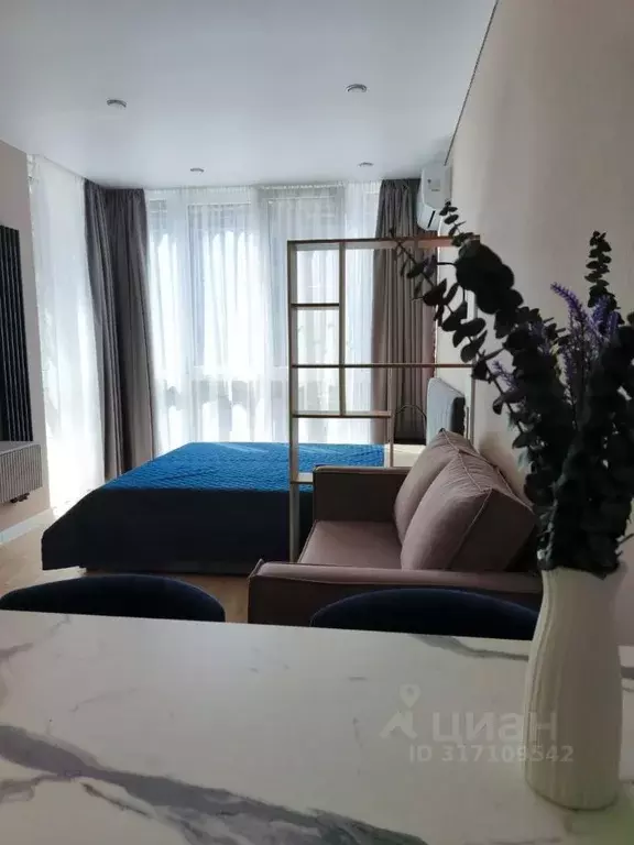 Студия Краснодарский край, Сочи ул. Искры, 66/9к6 (20.0 м) - Фото 1