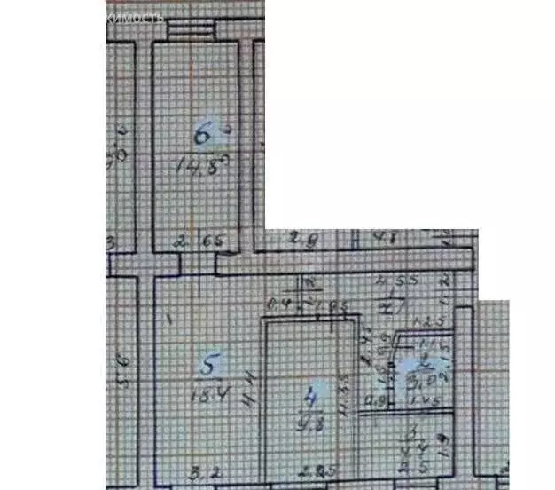 3-комнатная квартира: Лебедянь, улица Советской Армии, 1 (58.4 м) - Фото 1