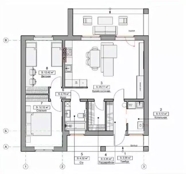 Дом в Курская область, Курский район, Нижнемедведицкий сельсовет, ... - Фото 2