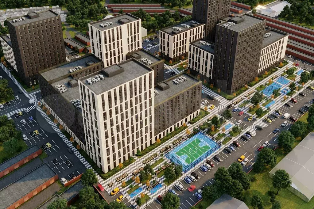 1-к. квартира, 42,6 м, 4/8 эт. - Фото 1