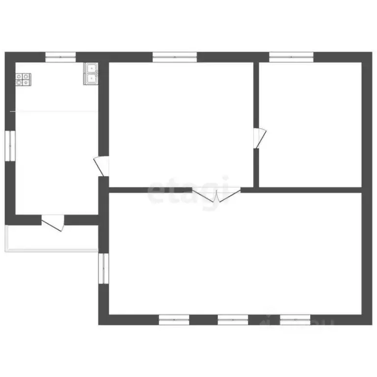 Дом в Саратовская область, Романовка рп ул. Шевченко, 118 (66 м) - Фото 1