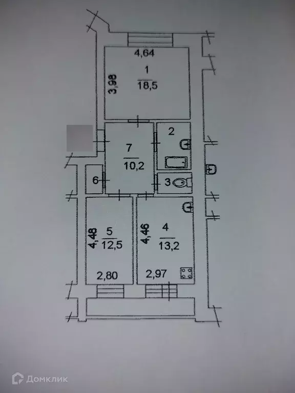 Продаётся 2-к квартира, 62.1 м - Фото 1