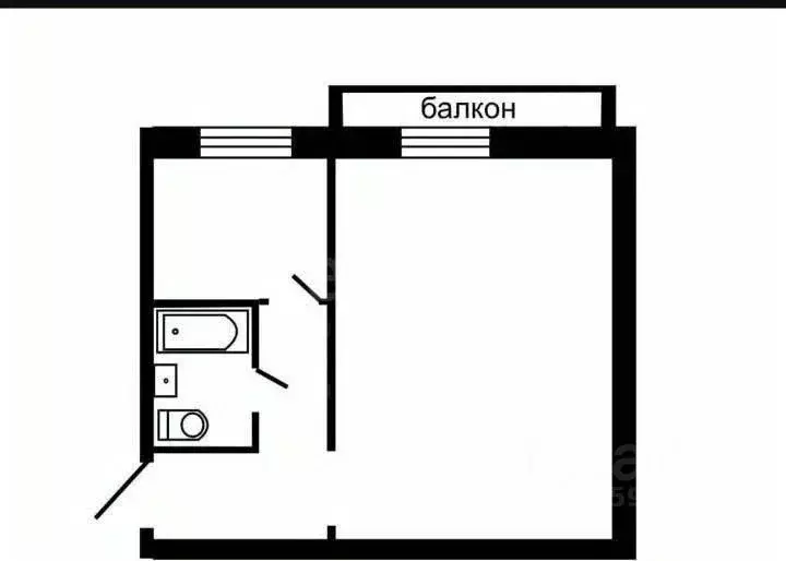 1-к кв. Липецкая область, Липецк Звездная ул., 10/3 (30.1 м) - Фото 2