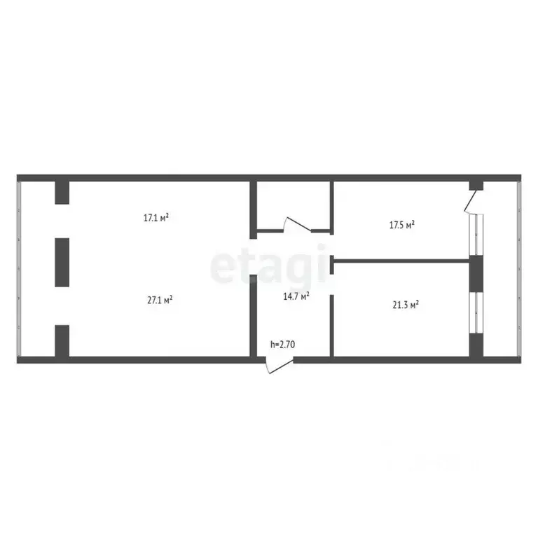 3-к кв. Красноярский край, Красноярск ул. Борисова, 28 (108.3 м) - Фото 2