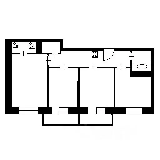 3-к кв. Воронежская область, Воронеж ул. Корольковой, 20 (66.5 м) - Фото 2
