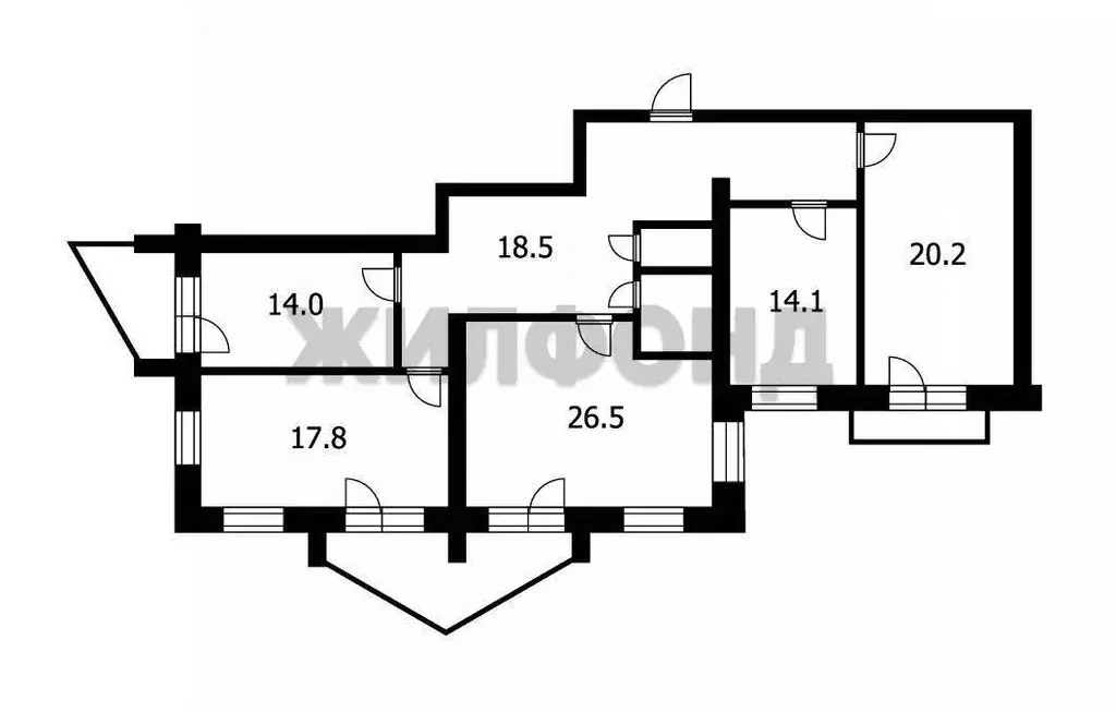 4-к кв. Томская область, Томск Красноармейская ул., 148 (142.0 м) - Фото 1