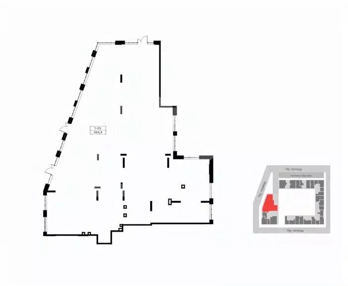 Помещение свободного назначения в Москва Родные кварталы жилой ... - Фото 2