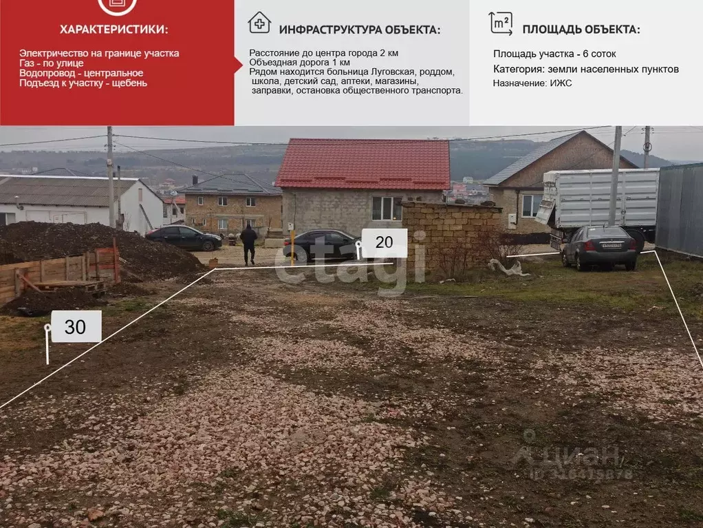 Участок в Крым, Симферополь ул. Иркутская, 41 (5.9 сот.) - Фото 0