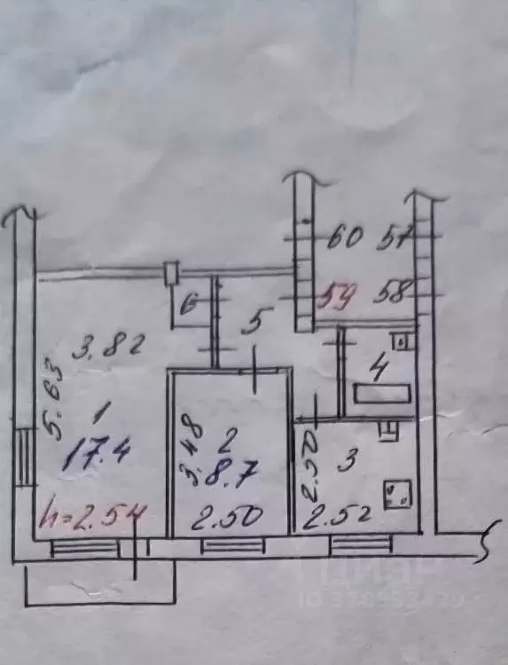 2-к кв. Иркутская область, Иркутск ул. Карла Либкнехта, 97 (42.0 м) - Фото 0