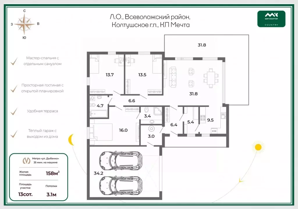 Помещение свободного назначения в Ленинградская область, Всеволожский ... - Фото 2