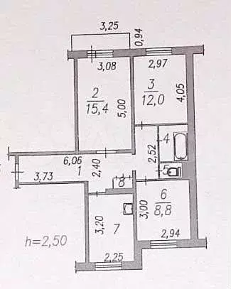 3-к. квартира, 61,2 м, 5/5 эт. - Фото 0