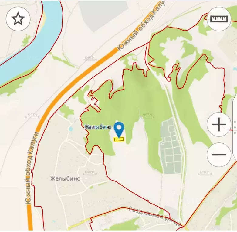 Участок в Калужская область, Калуга городской округ, д. Желыбино  ... - Фото 2