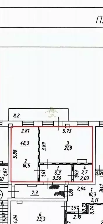 2-к кв. Бурятия, Улан-Удэ ул. Москалева, 6 (48.3 м) - Фото 0