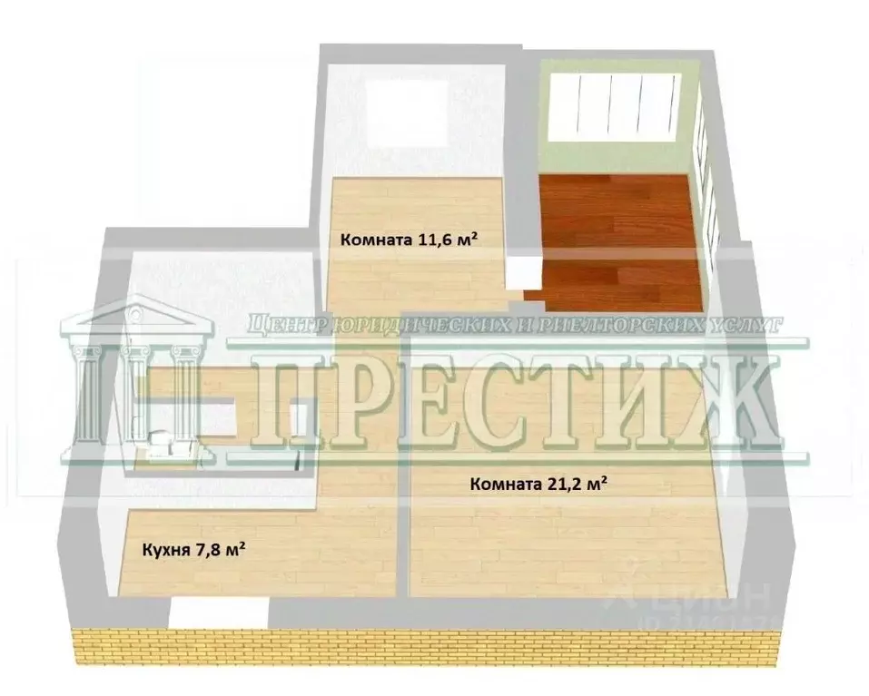 2-к кв. Ивановская область, Шуя ул. 1-я Московская, 28 (50.4 м) - Фото 1