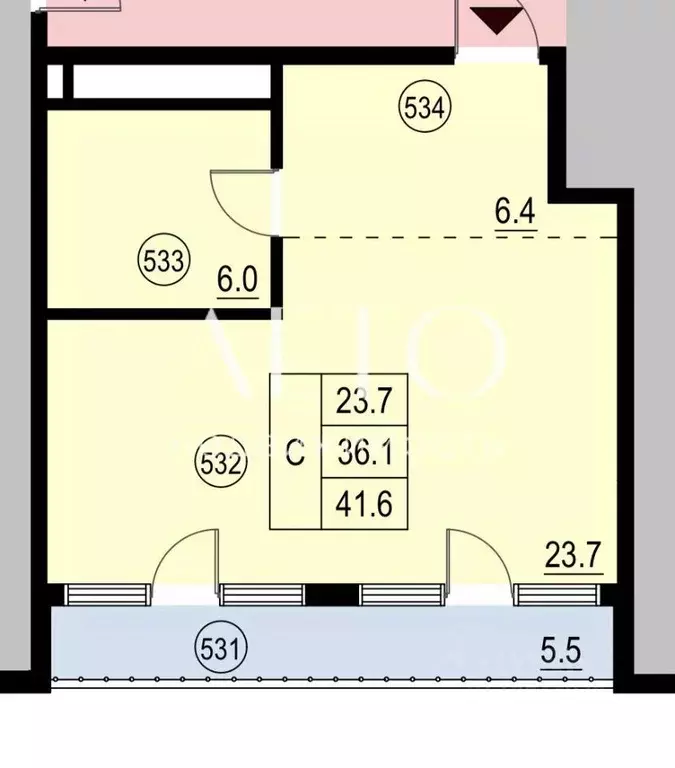 2-к кв. Краснодарский край, Сочи ул. Аллея Челтенхема, 6 (41.6 м) - Фото 1