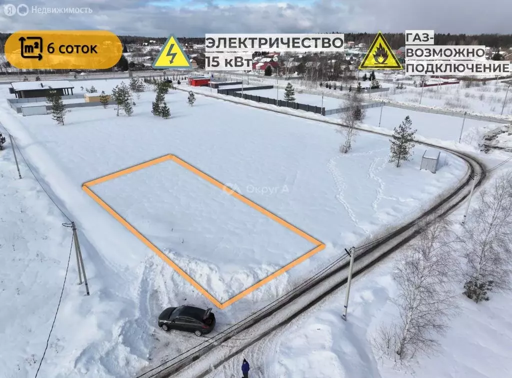 Участок в деревня Малые Петрищи, Хрустальная улица (6 м) - Фото 1