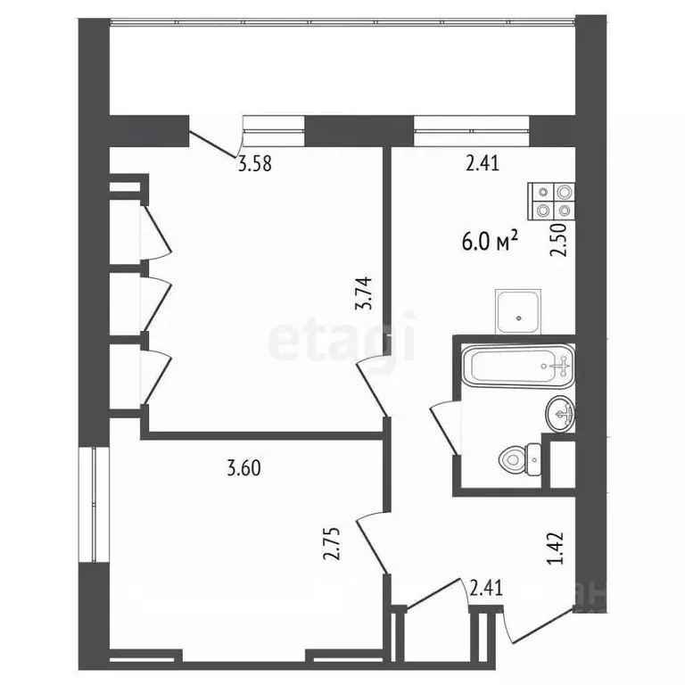 2-к кв. Москва Михалковская ул., 8 (36.7 м) - Фото 2