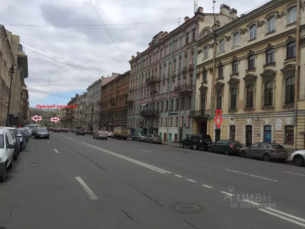 Торговая площадь в Санкт-Петербург ул. Марата, 14 (30 м) - Фото 1
