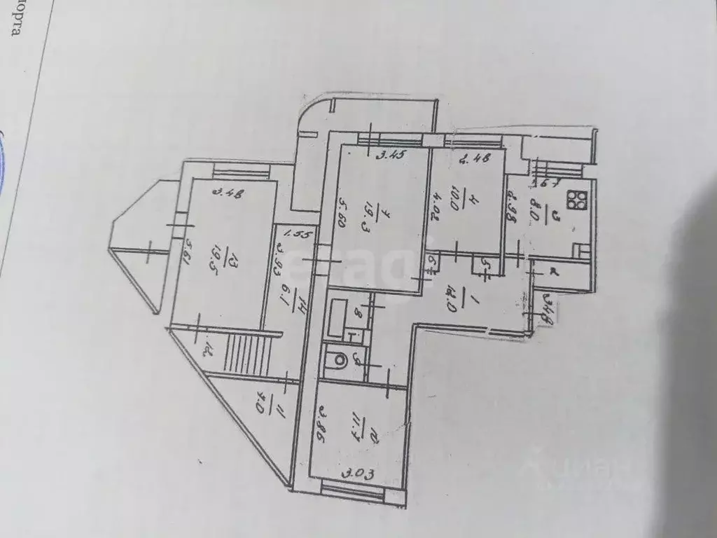 4-к кв. Тверская область, Тверь ул. Паши Савельевой, 52 (103.9 м) - Фото 2