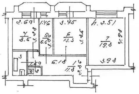 2-к кв. Липецкая область, Липецк ул. И.В. Шкатова, 26 (67.3 м) - Фото 1