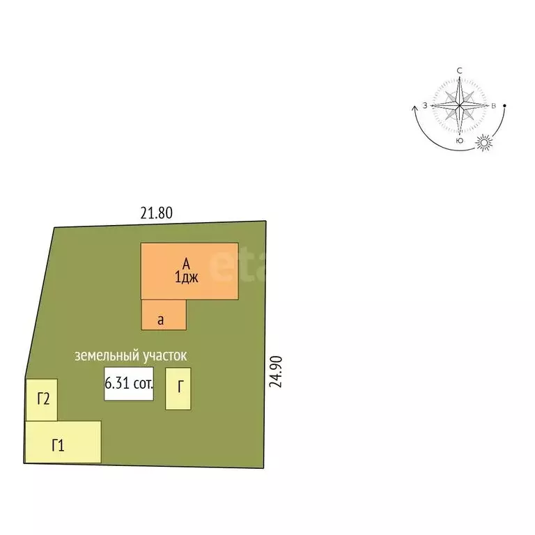 Дом в Ишим, улица Радищева (52.7 м) - Фото 1