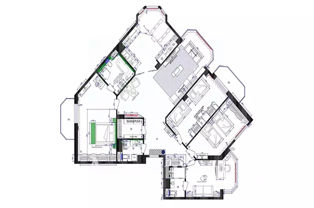 5-к кв. Москва Ломоносовский просп., 25к5 (182.0 м) - Фото 2