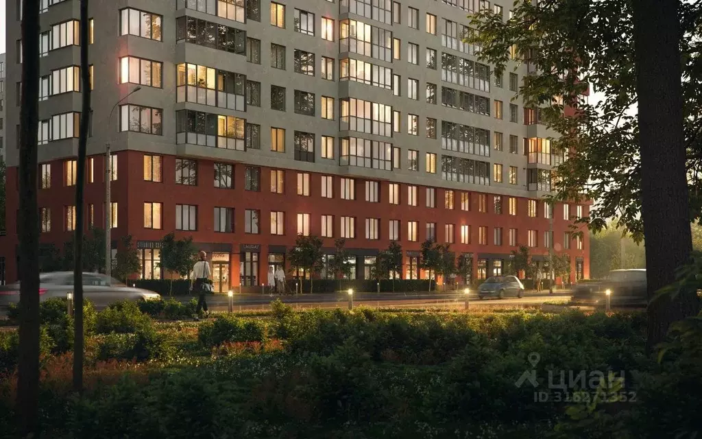 2-к кв. Ленинградская область, Мурино Всеволожский район,  (55.7 м) - Фото 1