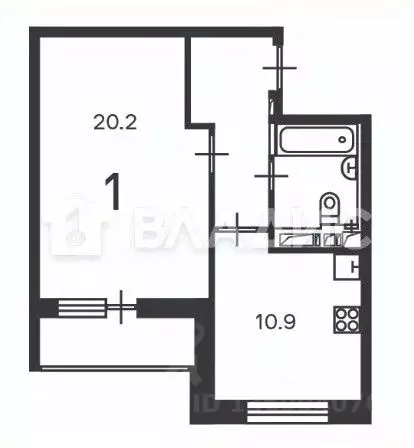 1-к кв. Москва Полярная ул., 3 (41.7 м) - Фото 2