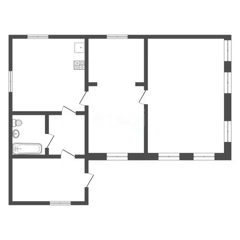 Дом в Тульская область, Тула пос. Косая Гора, ул. Калинина, 9 (78 м) - Фото 2