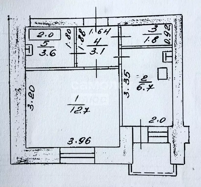 1-к кв. Башкортостан, Уфа Российская ул., 161/3 (28.8 м) - Фото 2