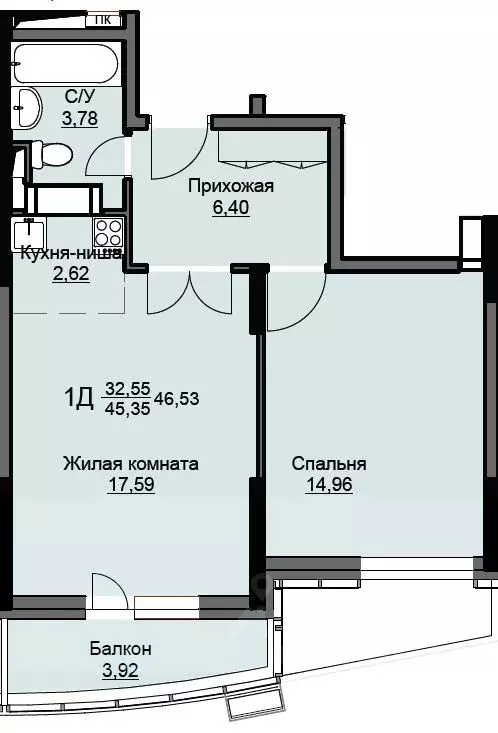 1-к кв. Московская область, Щелково Соболевка мкр, Соболевка жилой ... - Фото 0