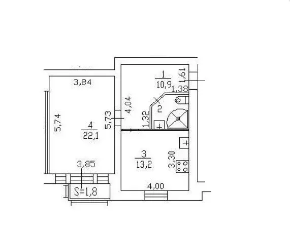 1-комнатная квартира: Пушкин, Ленинградская улица, 2Бк2 (51.6 м) - Фото 2