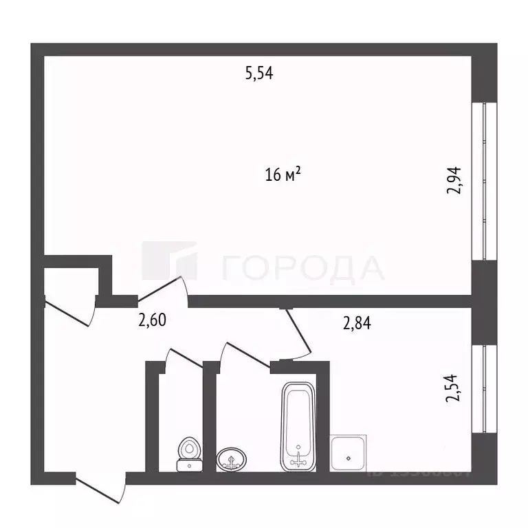 1-к кв. Кемеровская область, Новокузнецкий муниципальный округ, пос. ... - Фото 2