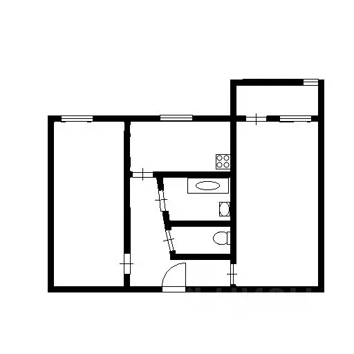 2-к кв. Свердловская область, Нижний Тагил Первомайская ул., 72 (43.0 ... - Фото 2