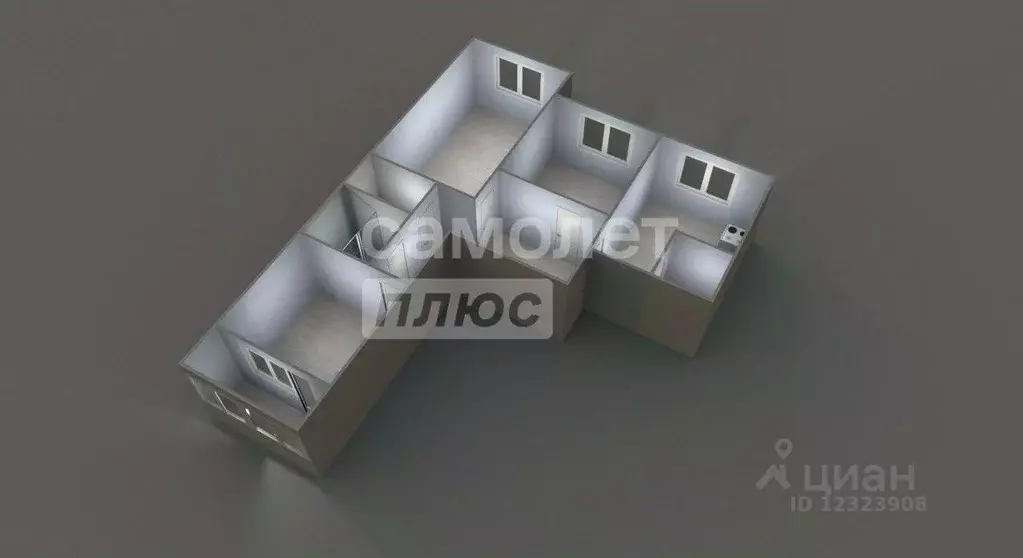 3-к кв. Московская область, Подольск ул. Курчатова, 61б (66.6 м) - Фото 2