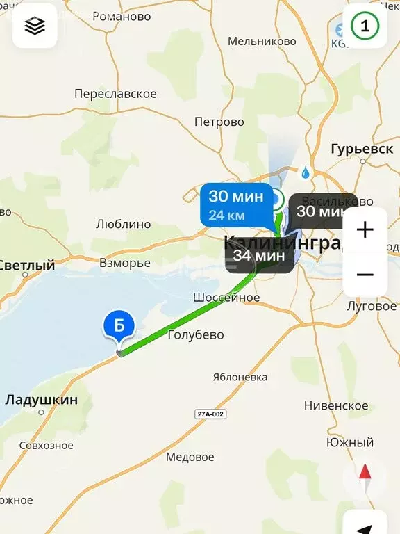 Участок в Калининградская область, Гурьевский муниципальный округ, ... - Фото 1