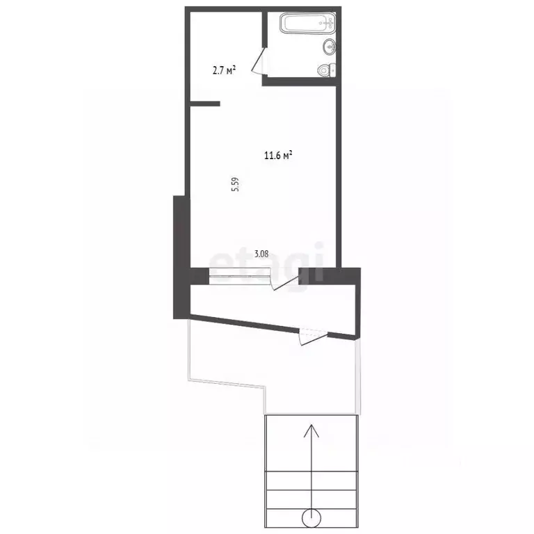 Помещение свободного назначения в Тюменская область, Тюмень ул. 30 лет ... - Фото 2
