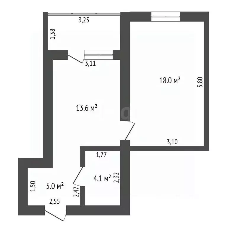 1-к кв. Амурская область, Благовещенск Игнатьевское ш., 14/10 (40.7 м) - Фото 2