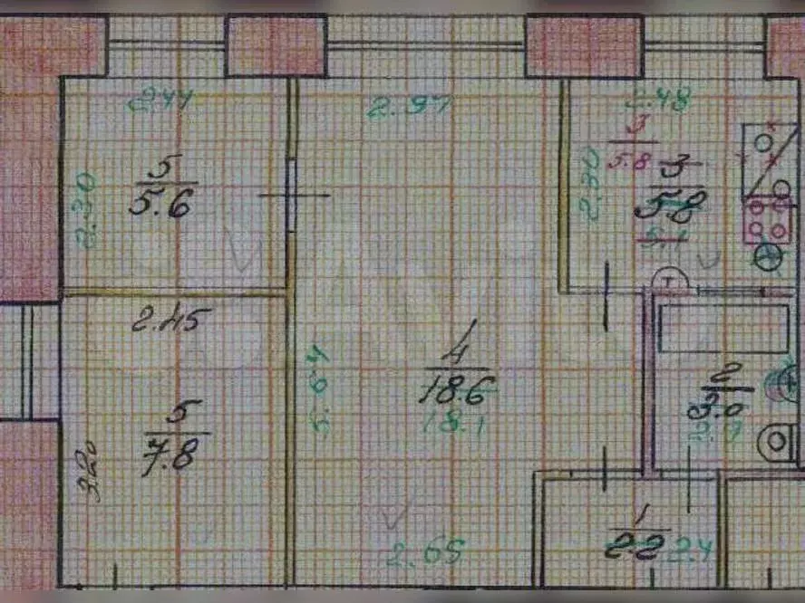 Аукцион: 2-к. квартира, 34,8 м, 2/3 эт. - Фото 0