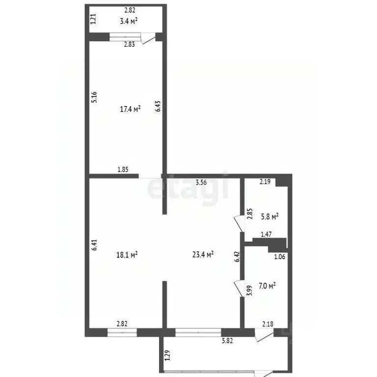 Офис в Татарстан, Альметьевск просп. Строителей, 80 (75 м) - Фото 2
