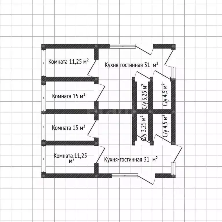 Дом в Адыгея, Майкопский район, пос. Тульский ул. Шоссейная (130 м) - Фото 2