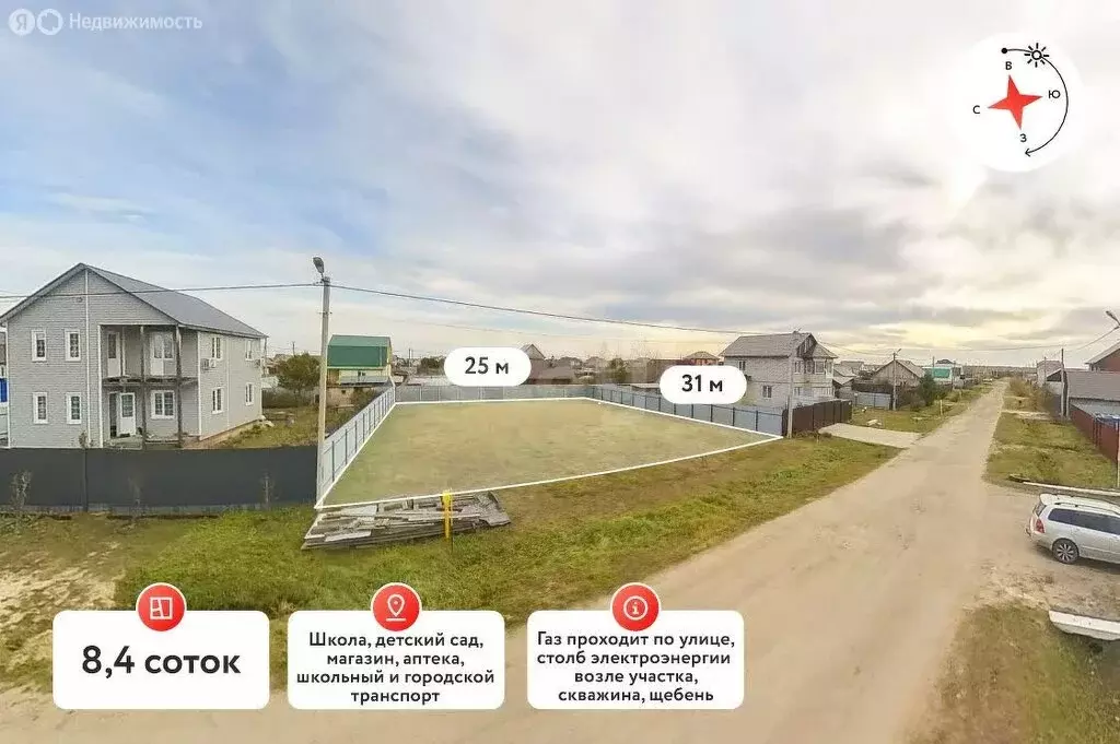 Участок в Тюменский муниципальный округ, деревня Есаулова, коттеджный ... - Фото 2