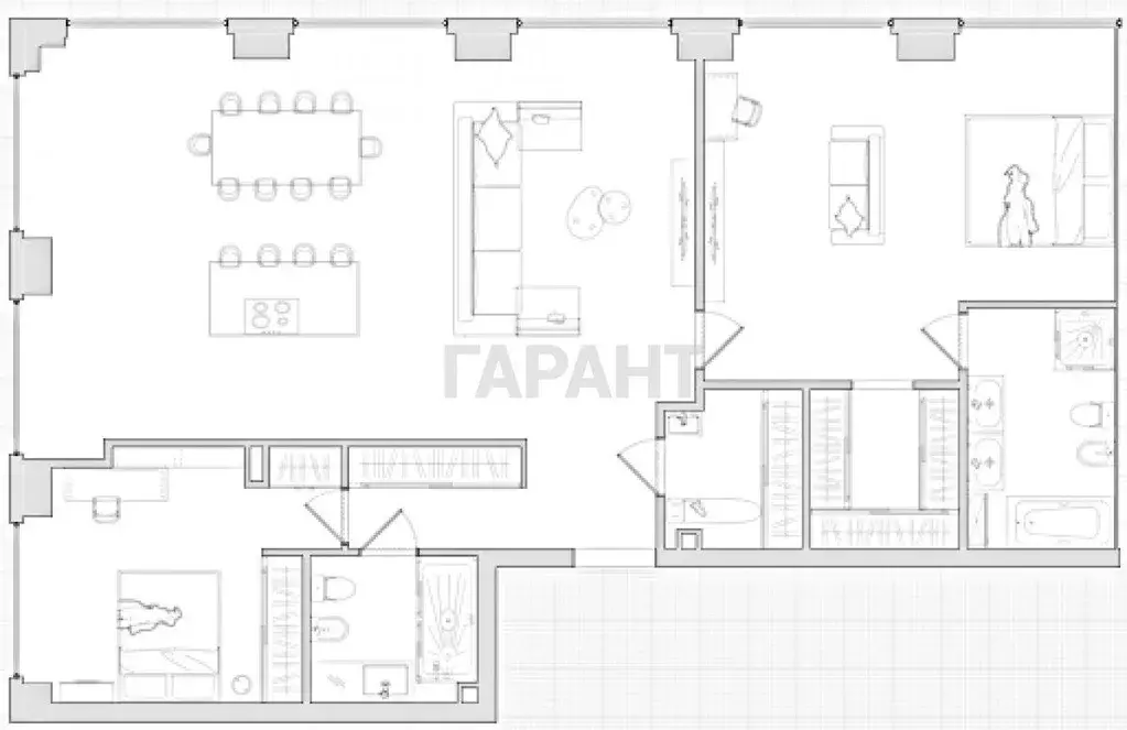 Квартира, 3 комнаты, 138 м - Фото 0