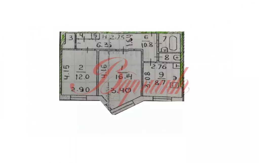 2-к кв. Архангельская область, Северодвинск ул. Трухинова, 20 (54.3 м) - Фото 2