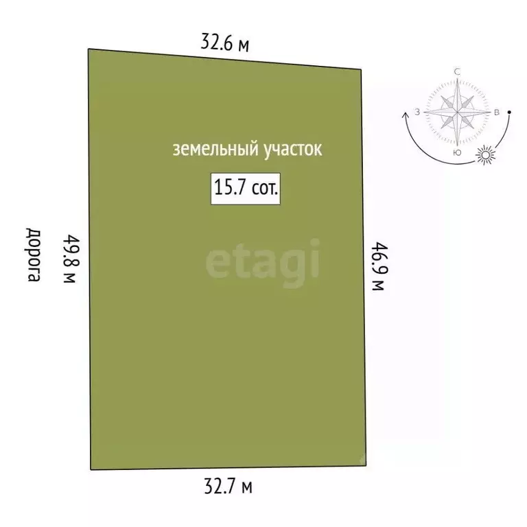 Участок в Тюменская область, Тюменский муниципальный округ, ... - Фото 1